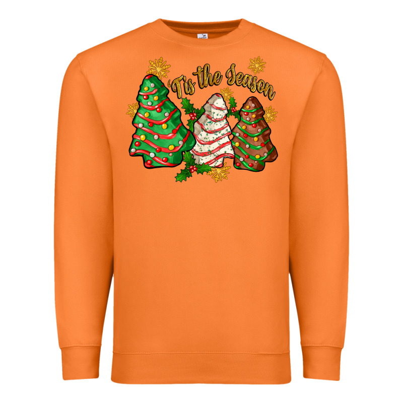 Tis The Season Christmas Cake Premium Sweatshirt by Zillion Design Studio | Teevron