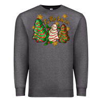Charcoal Heather tis the season christmas cake Premium Sweatshirt - Zillion Design Studio