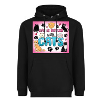 Black life is better with cats Heavyweight Hoodie - MaliasSmallBusiness
