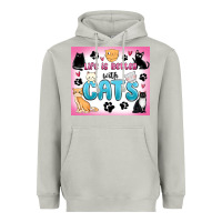 Moon Dust life is better with cats Heavyweight Hoodie - MaliasSmallBusiness