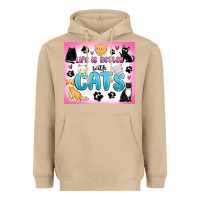 Mushroom life is better with cats Heavyweight Hoodie - MaliasSmallBusiness