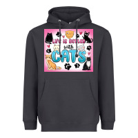 Smoke life is better with cats Heavyweight Hoodie - MaliasSmallBusiness