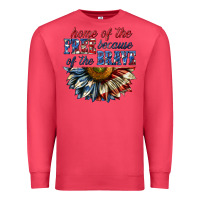 Cardinal home of the free because of the brave sunflower bi Premium Sweatshirt - texasbilliewilder