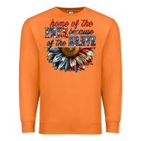 Carrot home of the free because of the brave sunflower bi Premium Sweatshirt - texasbilliewilder