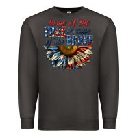 Smoke home of the free because of the brave sunflower bi Premium Sweatshirt - texasbilliewilder