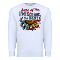Home Of The Free Because Of The Brave Sunflower Bi Premium Sweatshirt | Teevron