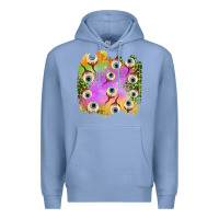 Colony Blue eyes leopard halloween patch Premium Hoodie - BundleAndBundleShop