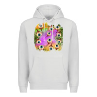 Dove Grey eyes leopard halloween patch Premium Hoodie - BundleAndBundleShop