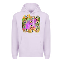 Lilac eyes leopard halloween patch Premium Hoodie - BundleAndBundleShop