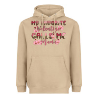 Mushroom my favorite valentine calls me mama Heavyweight Hoodie - MaliasSmallBusiness