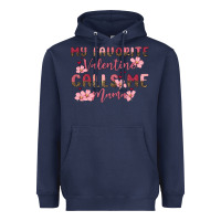 Navy my favorite valentine calls me mama Heavyweight Hoodie - MaliasSmallBusiness