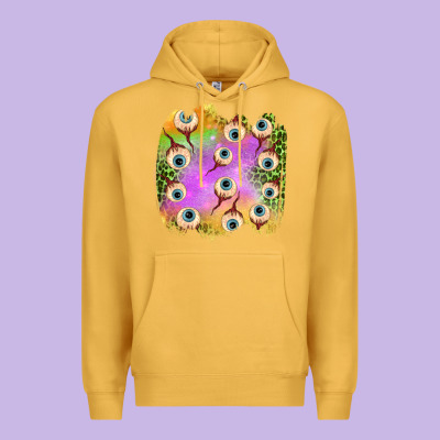 Eyes Leopard Halloween Patch Premium Hoodie Designed By Bundleandbundleshop