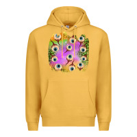 Mustard eyes leopard halloween patch Premium Hoodie - BundleAndBundleShop