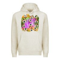 Oatmeal Heather eyes leopard halloween patch Premium Hoodie - BundleAndBundleShop