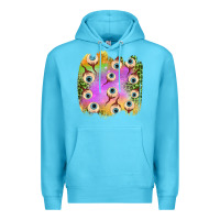 Ocean Blue eyes leopard halloween patch Premium Hoodie - BundleAndBundleShop