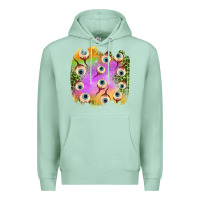 Seafoam eyes leopard halloween patch Premium Hoodie - BundleAndBundleShop