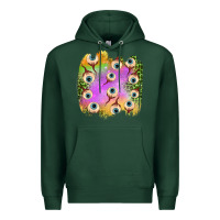 Sports Green eyes leopard halloween patch Premium Hoodie - BundleAndBundleShop
