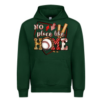 Forest Green no place like home baseball Urban Hoodie - Jasminsmagicworld