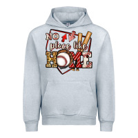 Heather Grey no place like home baseball Urban Hoodie - Jasminsmagicworld