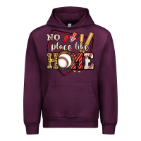 Mauve Wine no place like home baseball Urban Hoodie - Jasminsmagicworld