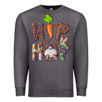 Charcoal Heather hip hop easter bunny Premium Sweatshirt - RanaPortraitStore