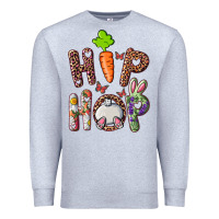 Heather Grey hip hop easter bunny Premium Sweatshirt - RanaPortraitStore