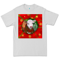 Dove Grey christmas hereford calf Premium Tee - LillyAllenDesigns