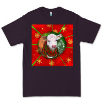 Plum christmas hereford calf Premium Tee - LillyAllenDesigns