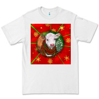 White christmas hereford calf Premium Tee - LillyAllenDesigns