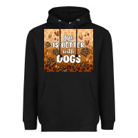 Black life is better with dogs Heavyweight Hoodie - MaliasSmallBusiness