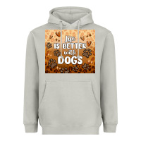 Moon Dust life is better with dogs Heavyweight Hoodie - MaliasSmallBusiness