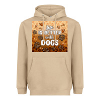 Mushroom life is better with dogs Heavyweight Hoodie - MaliasSmallBusiness