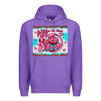 Purple in october we wear pink Premium Hoodie - JahusDesignShop