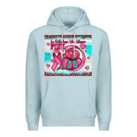 Blue Mist in october we wear pink Premium Hoodie - JahusDesignShop