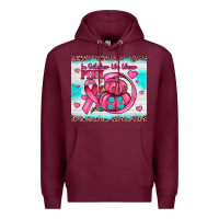 Burgundy in october we wear pink Premium Hoodie - JahusDesignShop