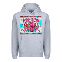 Heather Grey in october we wear pink Premium Hoodie - JahusDesignShop