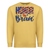 Antique Gold honor the brave Premium Sweatshirt - texasbilliewilder