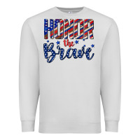 Dove Grey honor the brave Premium Sweatshirt - texasbilliewilder