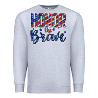 Heather Grey honor the brave Premium Sweatshirt - texasbilliewilder
