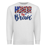 Oatmeal Heather honor the brave Premium Sweatshirt - texasbilliewilder