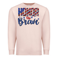 Pale Pink honor the brave Premium Sweatshirt - texasbilliewilder