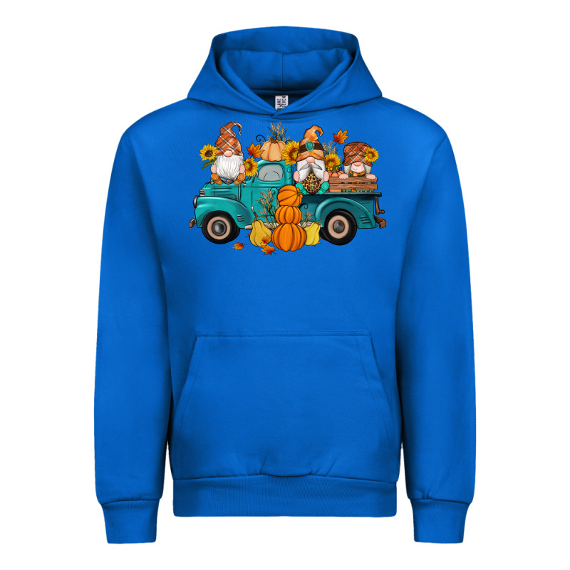 Fall Gnomes Truck Pumpkin Sunflowers Urban Hoodie by Artiststas | Teevron