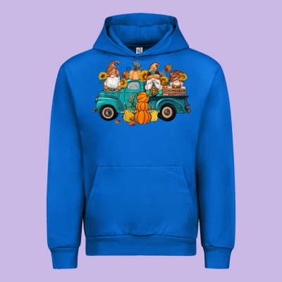 Fall Gnomes Truck Pumpkin Sunflowers Urban Hoodie Designed By Artiststas