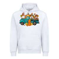 White fall gnomes truck pumpkin sunflowers Urban Hoodie - Artiststas