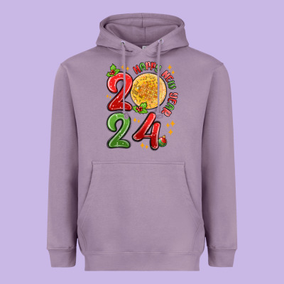 Heavyweight Hoodie happy new year 2024
