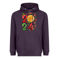 Plum happy new year 2024 Heavyweight Hoodie - MaliasSmallBusiness