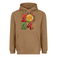 Toasted Coconut happy new year 2024 Heavyweight Hoodie - MaliasSmallBusiness