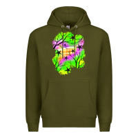 Army Green star halloween patch Premium Hoodie - BundleAndBundleShop