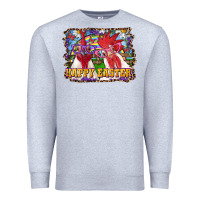 Heather Grey happy easter roosters Premium Sweatshirt - RanaPortraitStore