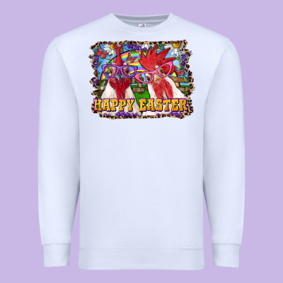 Premium Sweatshirt happy easter roosters